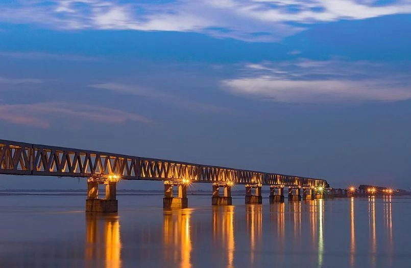 Bogibeel Bridge in Asaam India