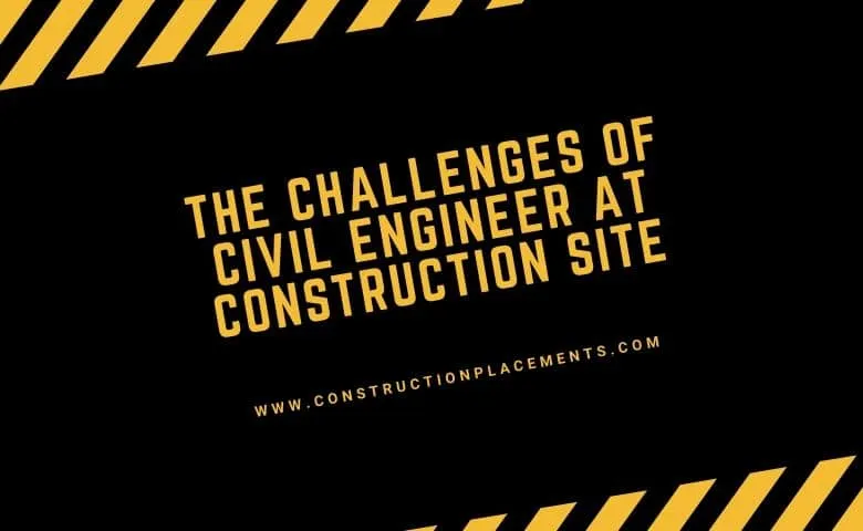 problems of civil engineer at construction site.