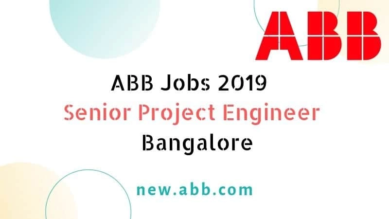 ABB Job Recruitment 2019 Senior Project Engineer