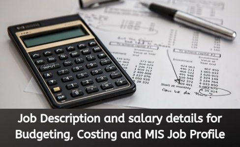 Budgeting, Costing and MIS Job Profile
