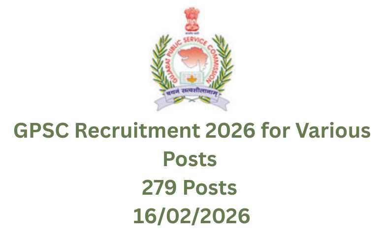 GPSC Recruitment 2026