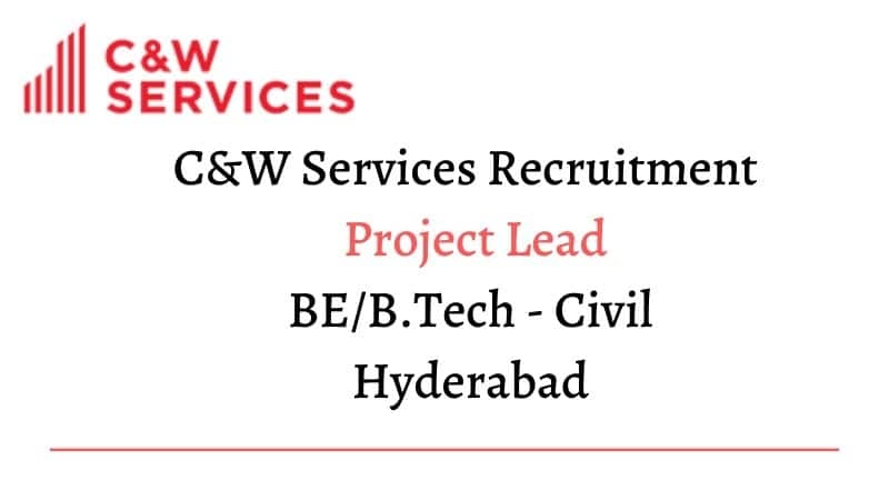 C&W Services jobs Recruitment Project Lead