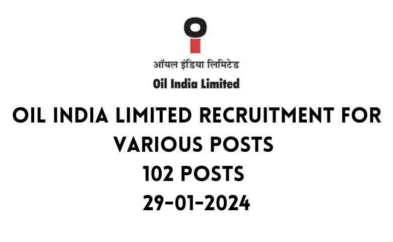 Oil India Limited Recruitment
