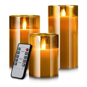 LED Glass Pillar CandlesÂ
