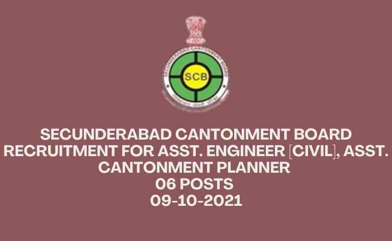 Secunderabad Cantonment Board recruitment