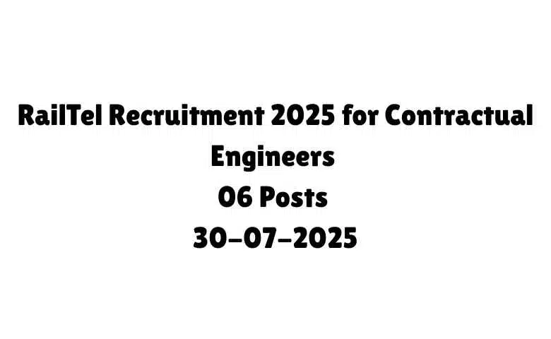 RailTel Recruitment 2025