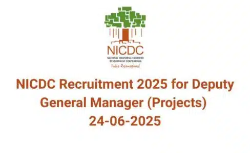 NICDC Recruitment 2025