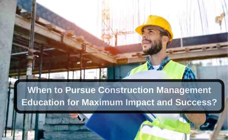 Construction site with cranes and workers, representing the importance of timing your construction management education for a successful career.