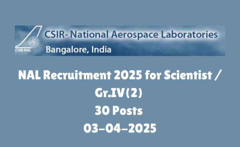 NAL Recruitment 2025