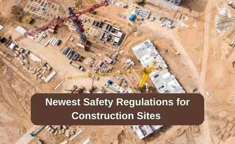 Construction site with safety measures in place