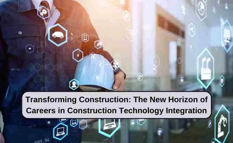 Man working on a construction site with advanced technology tools.