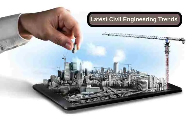 Civil engineers analyzing a digital infrastructure model for 2025 trends.