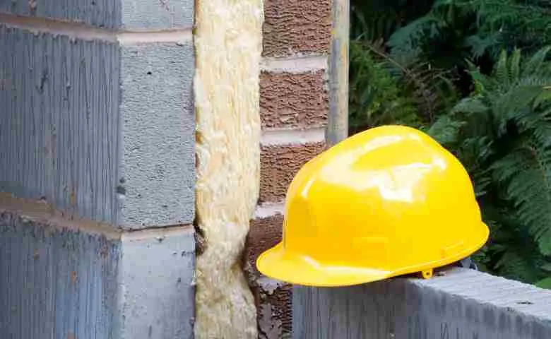 Diagram of cavity wall insulation with proper ventilation preventing mould