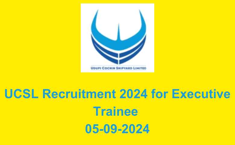 UCSL Recruitment 2024