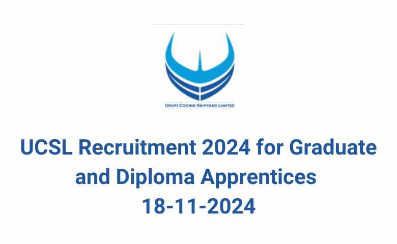 UCSL Recruitment 2024