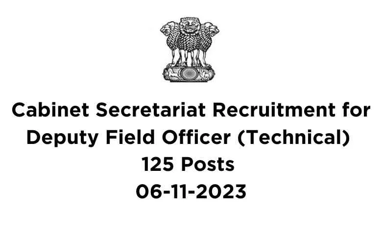 Cabinet Secretariat Recruitment