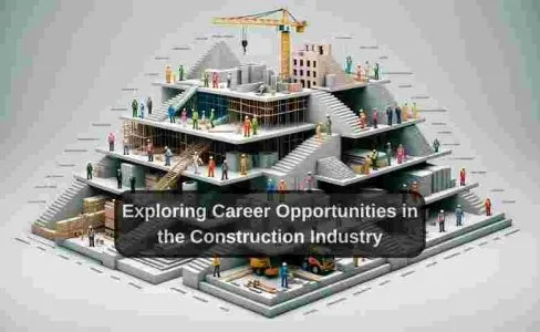 Career paths chart with construction icons