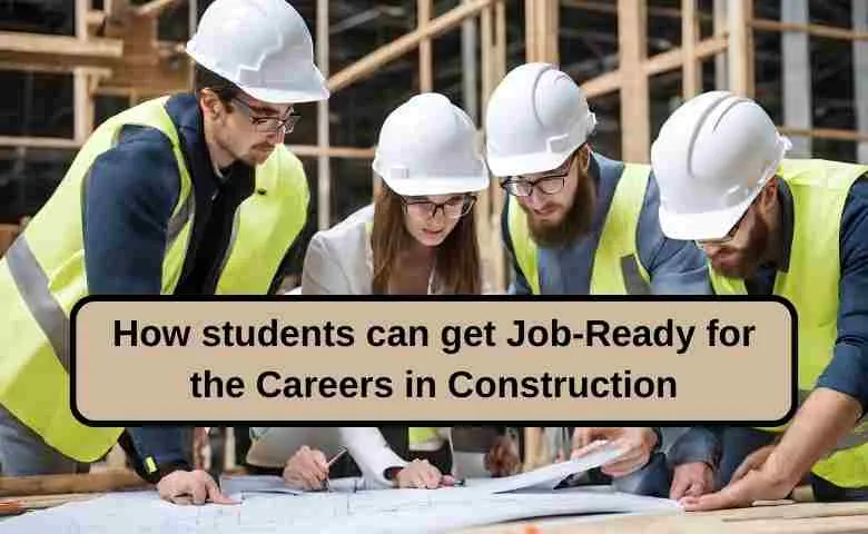 Students discussing construction project plans