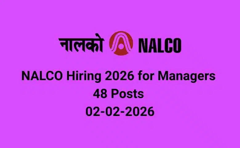 NALCO Hiring 2026