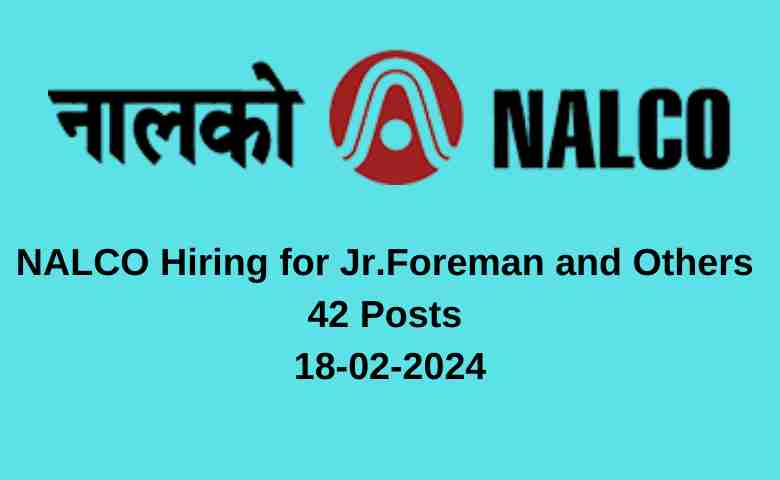 NALCO Hiring
