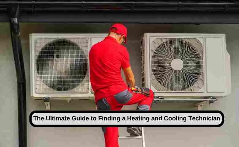 A skilled HVAC technician inspecting a heating and cooling system