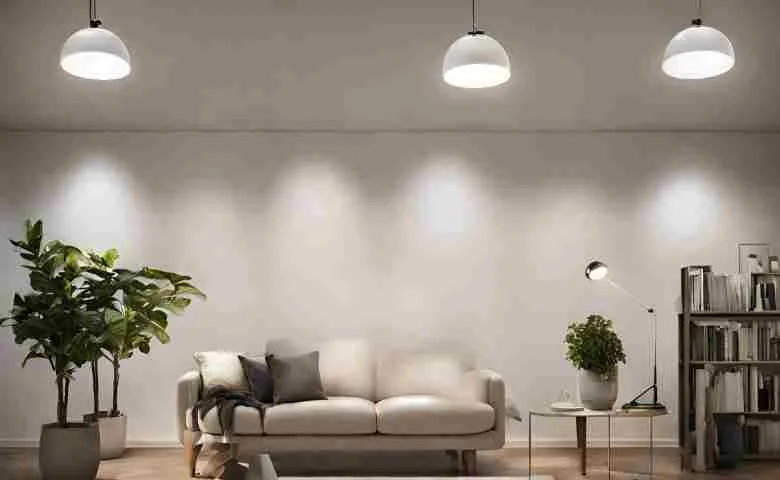 Modern home beautifully illuminated by permanent, energy-efficient lighting fixtures