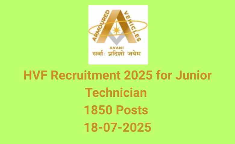HVF Recruitment 2025