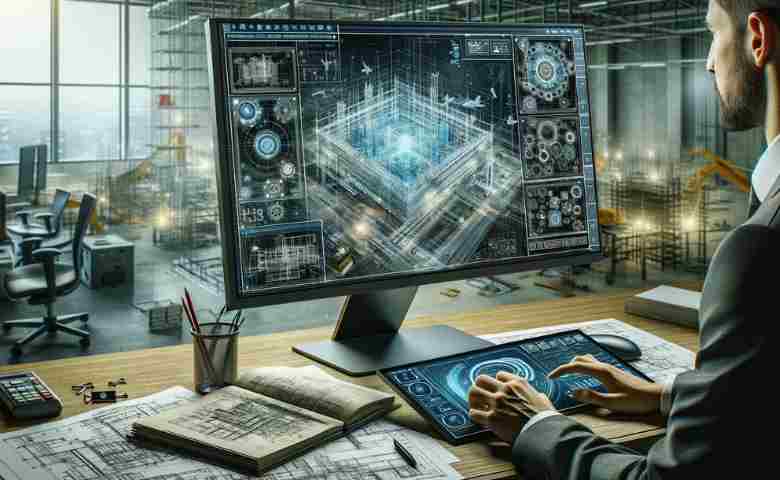 Digital construction estimating software in use