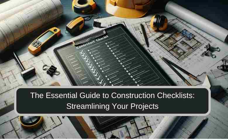 Comprehensive Construction Checklist on Desk