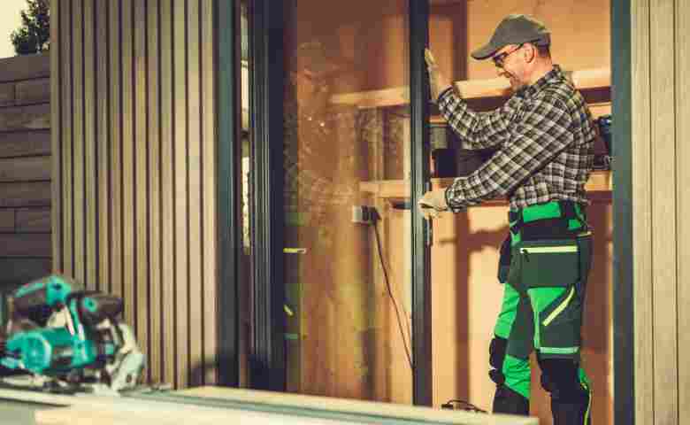 Expert framing contractor at work on construction site