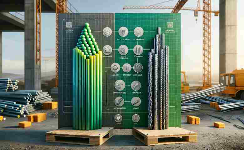 Comparison of Fiberglass Dowels and Stainless Steel Rebars