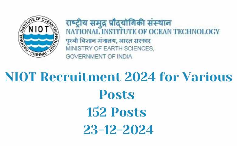 NIOT Recruitment 2024