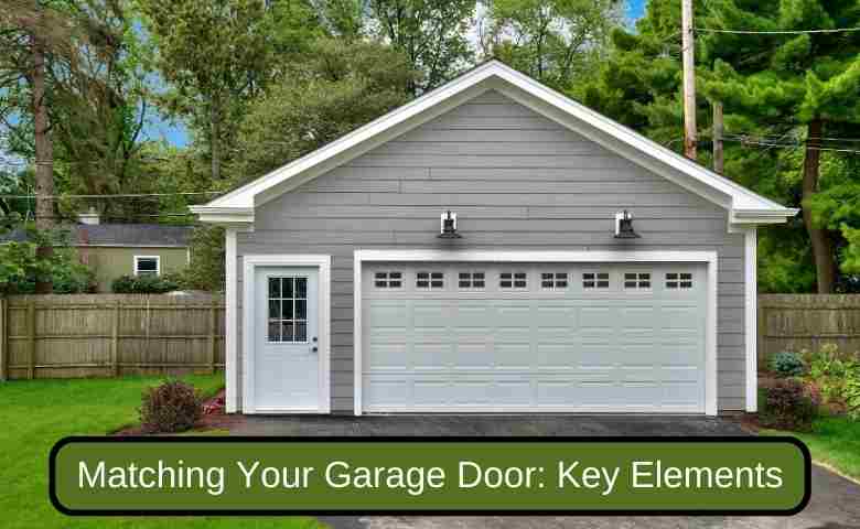 Stylish home with perfectly matched garage door