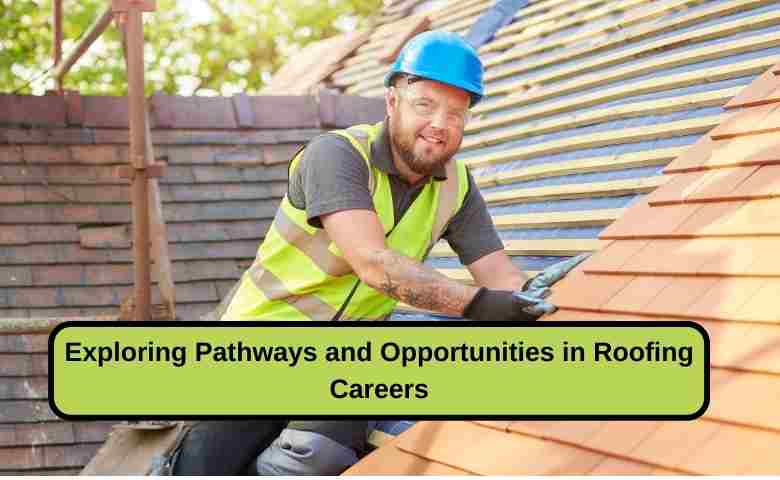 A roofing professional working on a residential roof installation.