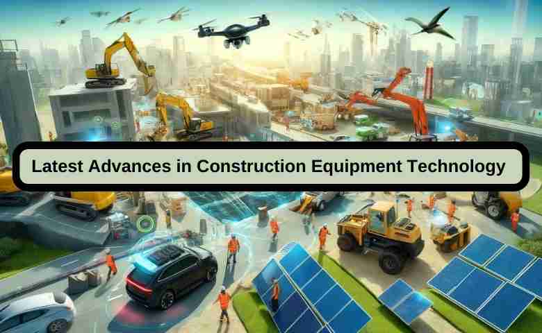 Autonomous construction equipment on a modern job site