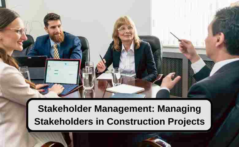 Stakeholder management meeting for a construction project