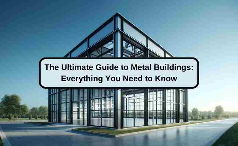 A modern metal building with sleek design and spacious interior.