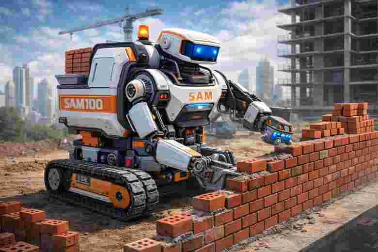 bricklaying robot