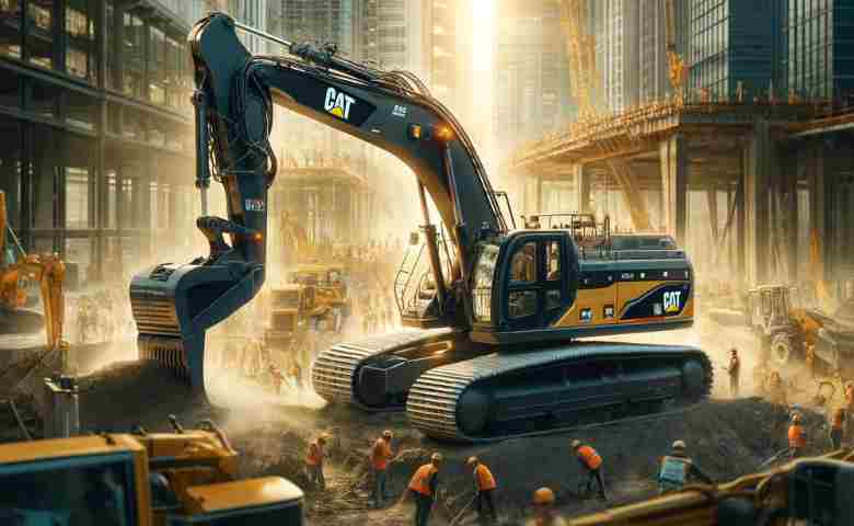 Cat 320 Excavator in action at a construction site