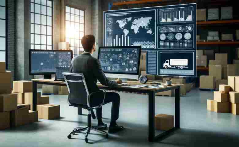 Logistics Analyst Working on Supply Chain Management Data