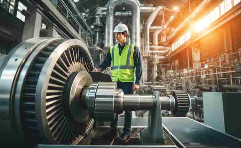 Rotating Equipment Engineer working on machinery