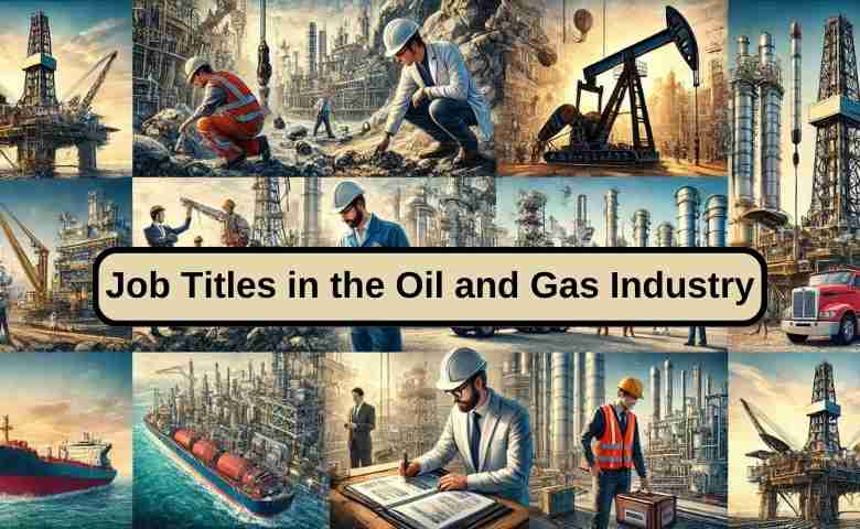 Various professionals working in different roles within the oil and gas industry.