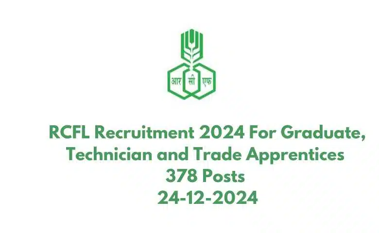 RCFL Recruitment 2024