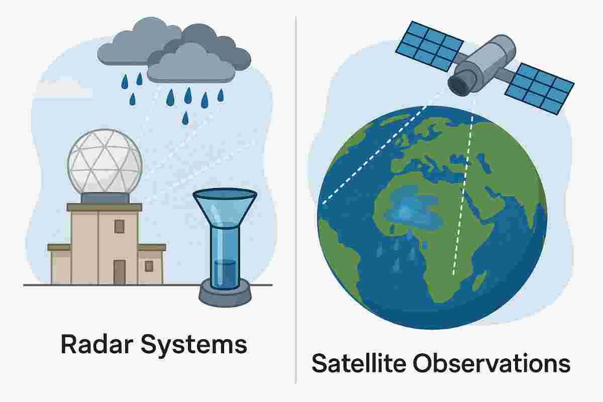 Radar and Satellite Rainfall Measurement