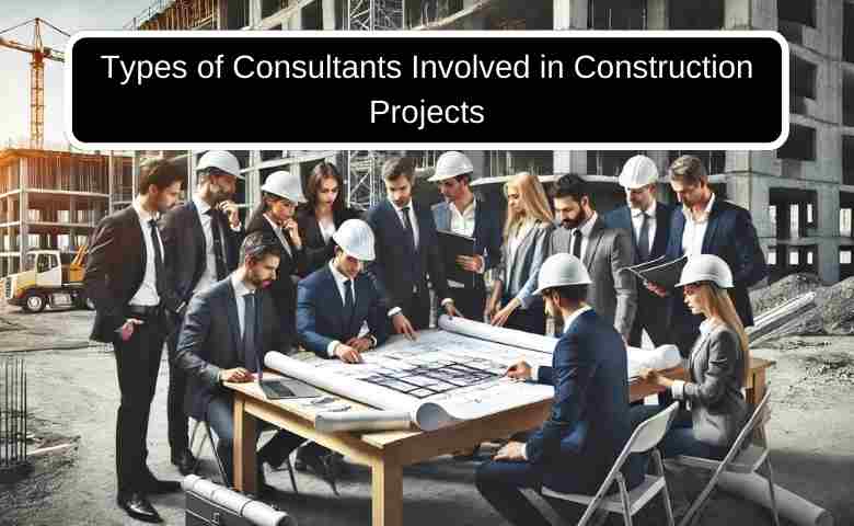 Various construction consultants collaborating on a building project