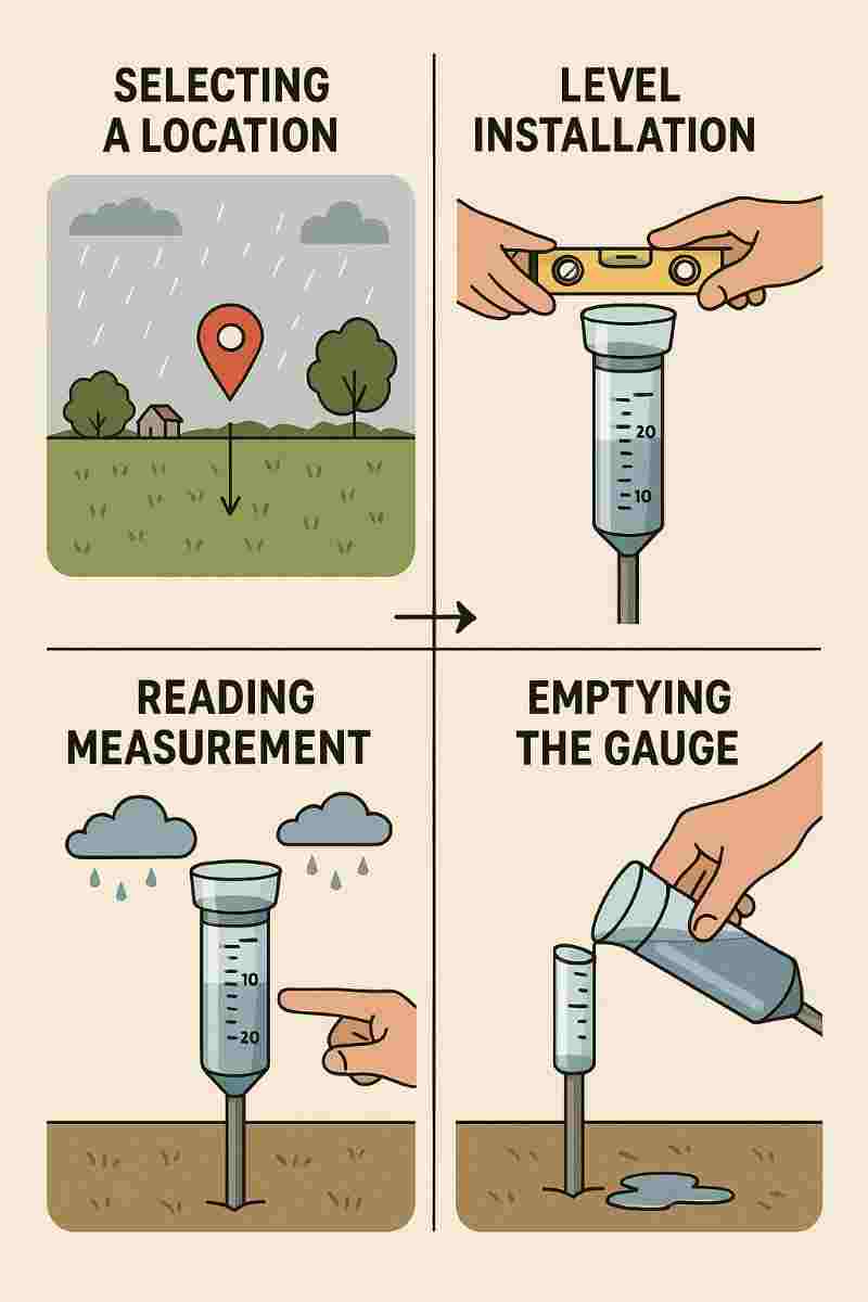 how to measure rainwater