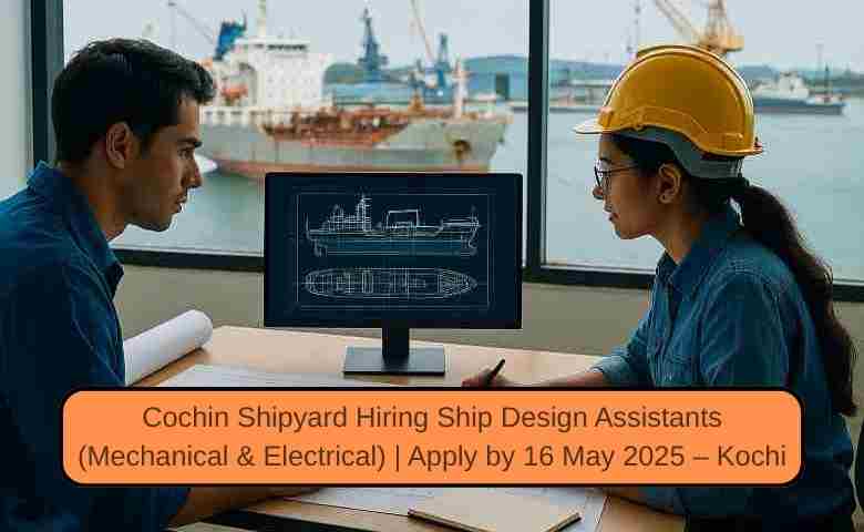 Ship design assistants working at Cochin Shipyard
