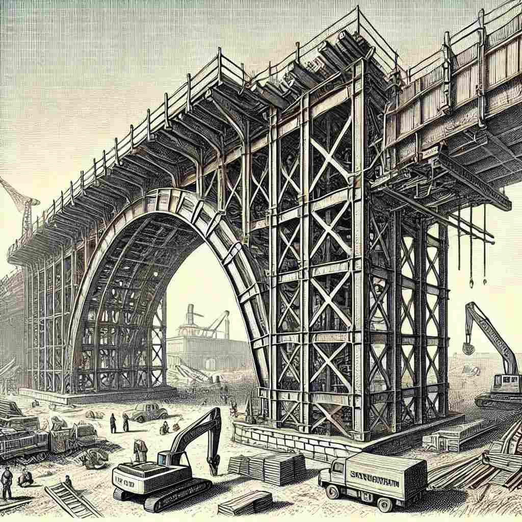 Illustrative image of Falsework in construction