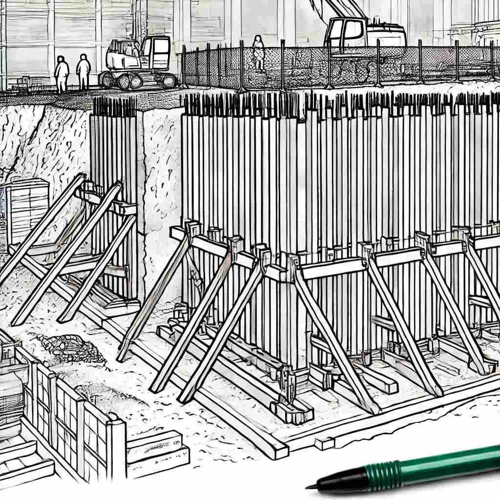 Illustrative image of Shoring in Construction