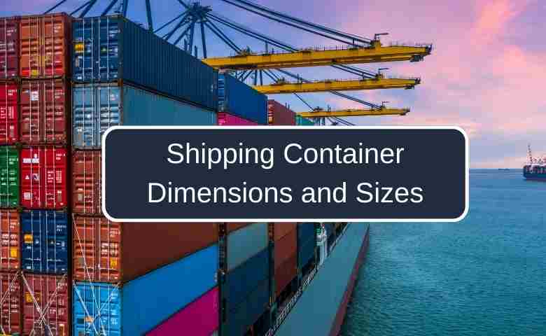 Shipping container dimensions
